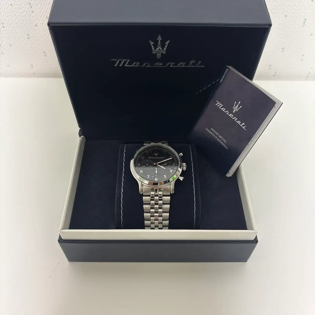 【美品】MASERATI 腕時計　メンズ　マセラッティ 箱付き 2025年最新】Maserati メンズ 腕時計(アナログ)の人気アイテム