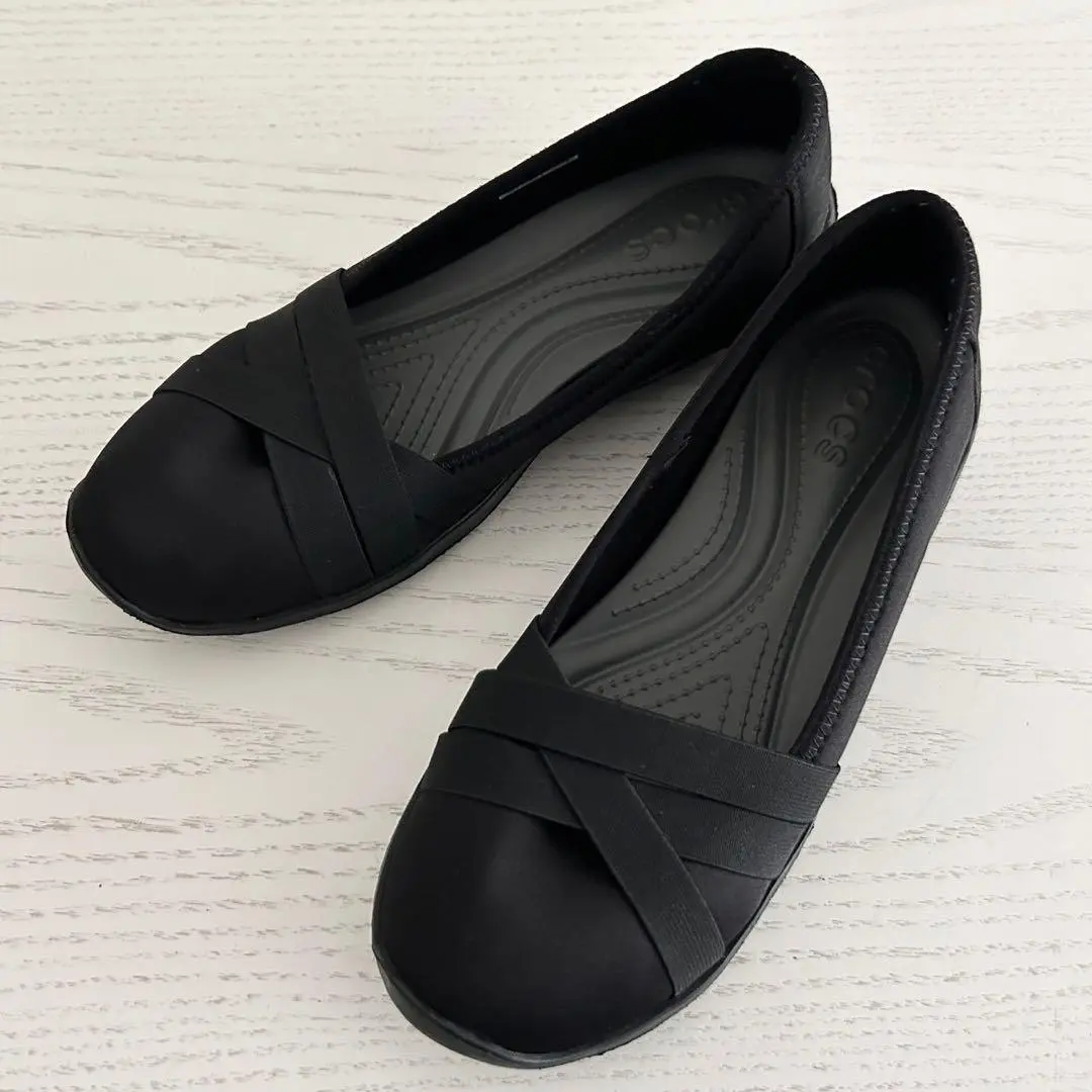【美品】crocs busyday stretch flat 　フラットシューズ Amazon.com | Crocs Women's Busy Day Stretch Ballet Flat