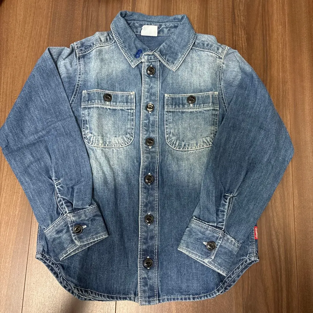 Thumbnail of BREEZE Thin Denim Long Sleeve Shirt 130