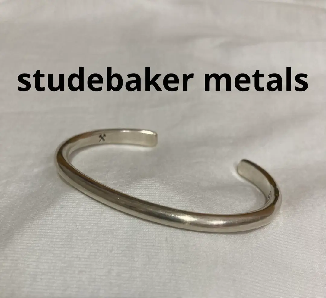 未使用◎スチュードベーカーメタル◎バングル　ゴールド◎ミディアム スチュードベーカーメタル STUDEBAKER METALS |ID CUFF (BRASS