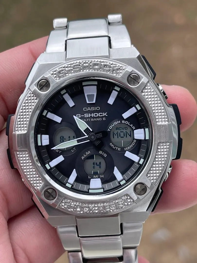 CASIO G-SHOCK 電波ソーラー GST-W330AC 美品 Amazon.co.jp: [カシオ] 腕時計 ジーショック G-STEEL 電波