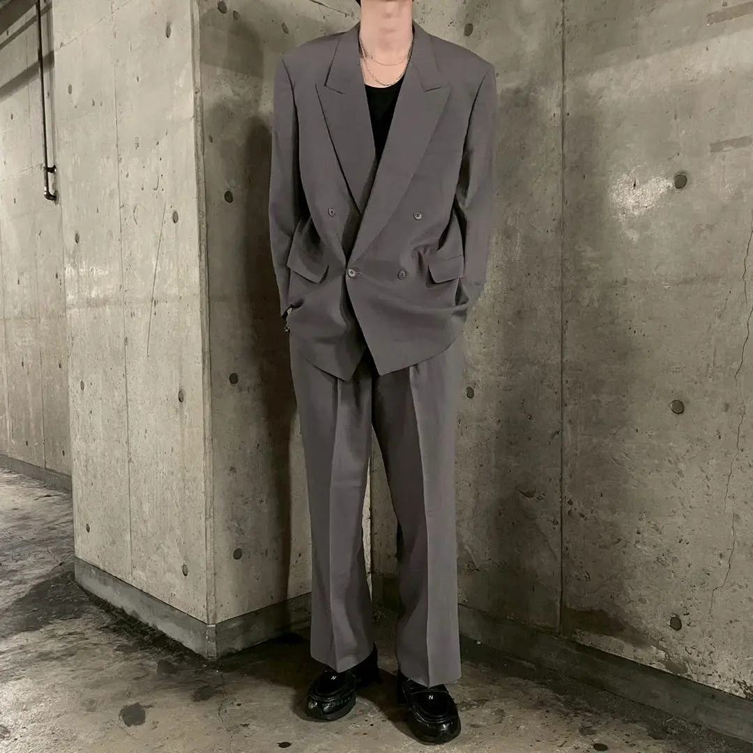 Thumbnail of 90's Purple Double Breasted Suit Set Color Suit Purple Retro Masataka Suda Harajuku