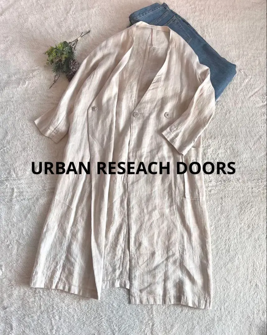 Thumbnail of Urban Research Doors, Made in Japan, Excellent Condition, Linen 100% One-Piece Coat