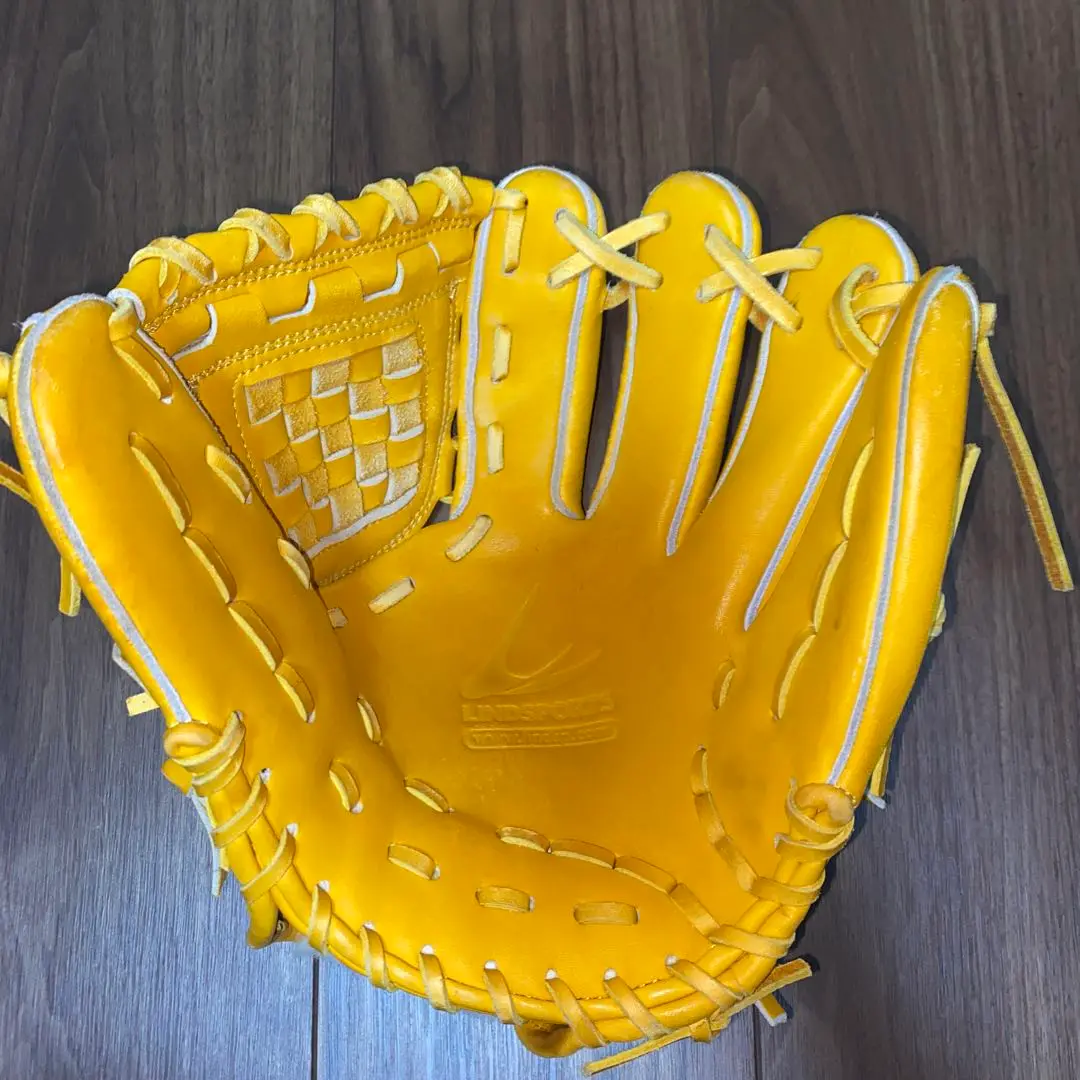 131 リンドスポーツ 硬式兼軟式 内野手用グローブ 楽天市場】硬式用 内野手グローブ 右投用 イエロー バスケット