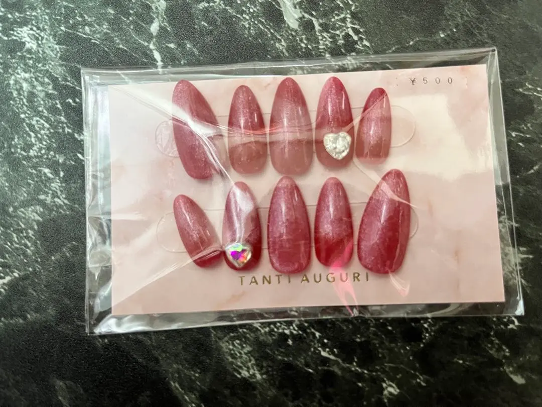 Thumbnail of Set of 10 pink nail tips