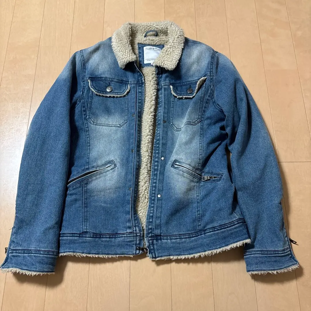 Thumbnail of Denim Boa Jacket by Growth by Grail
