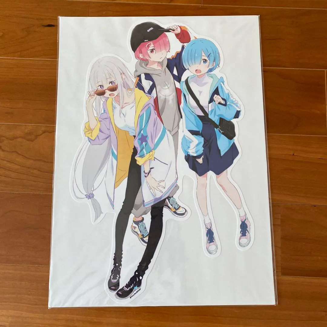 リゼロ　レム　ラム　エミリア　ジャージ　ウォールステッカー　タペストリー エミリア＆レム B2タペストリー [Re:ゼロから始める異世界生活