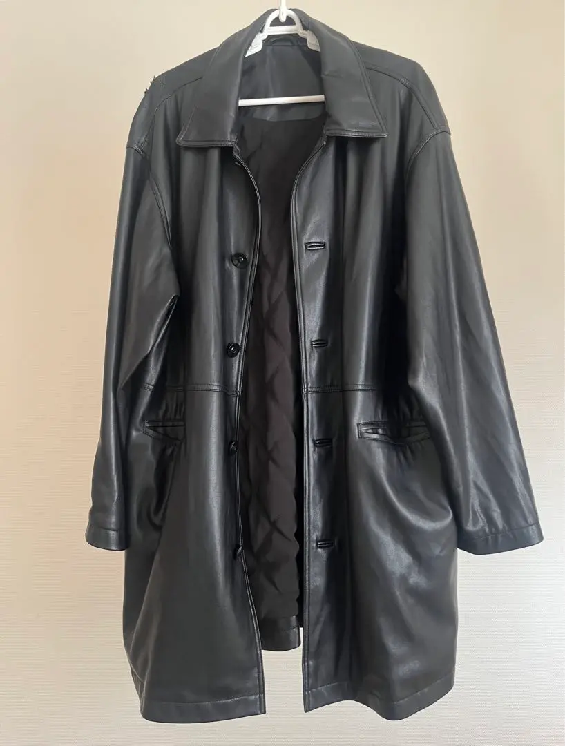 新品 Ecoleather Over Jacket anuke アンヌーク Ecoleather Over Jacket 62420103 /キャンセル