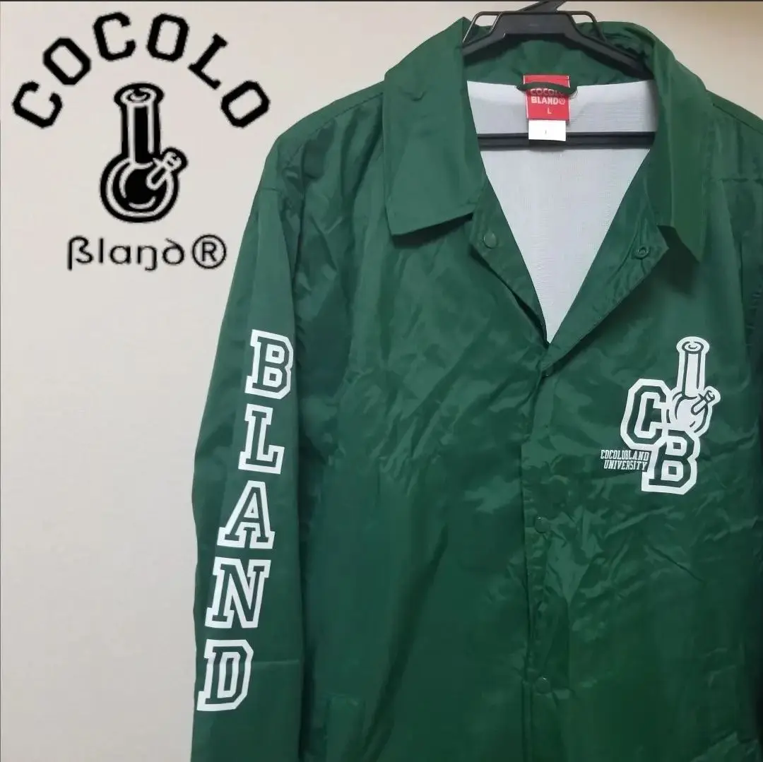 廃盤 COCOLO BLAND ココロ ワッペン コーチジャケット ナイロン 廃盤品 COCOLO BRAND 刺繍ワッペン コーチジャケット ナイロン XL