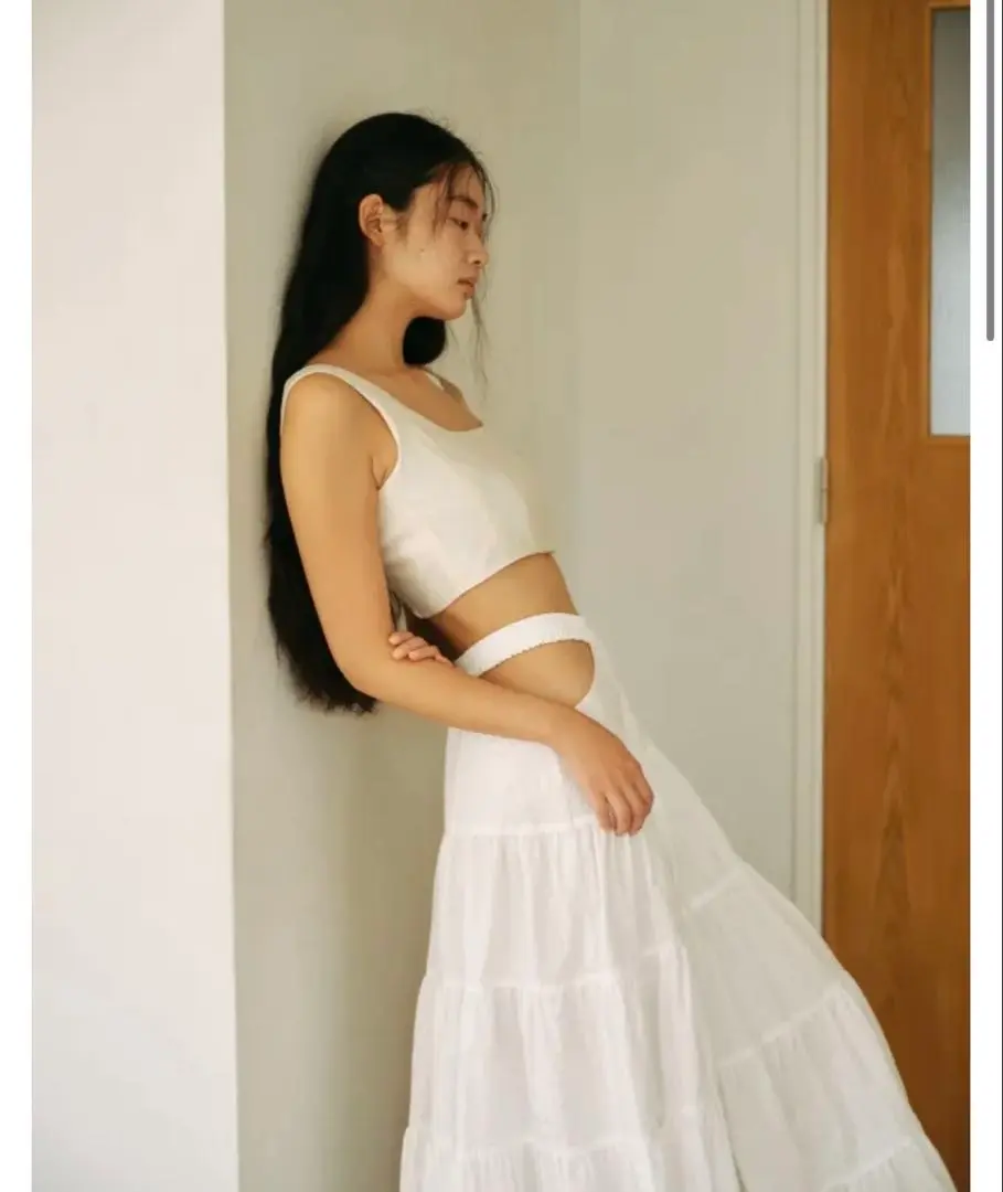 スカート Rosarymoon side open skirt Side Open Tiered Skirt - ROSARYMOON OFFICIAL WEB STORE