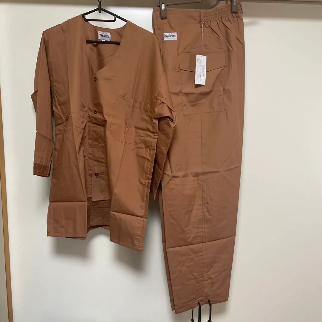 Thumbnail of Mikoshi (portable shrine) Dabo (work pants) Top and Bottom Set, Size L, Brown, Festival, Discontinued, Rare