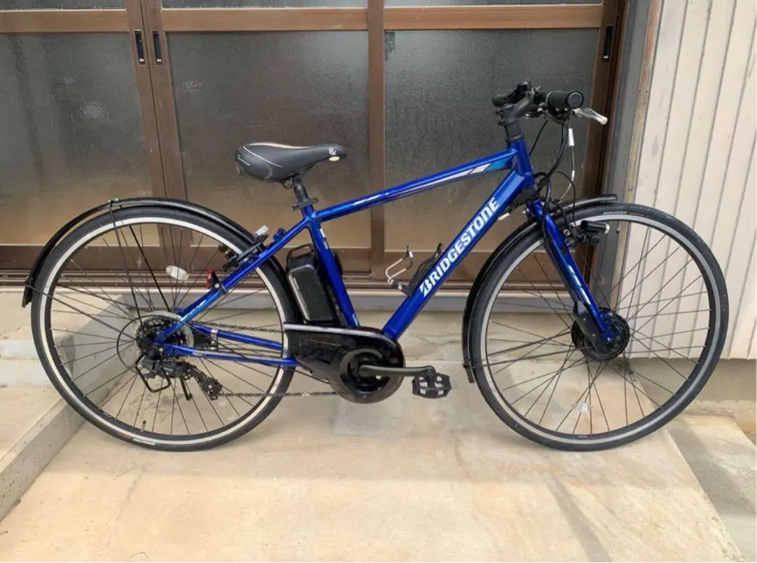 【美品・東京都内・フルカスタム付】ブリヂストン電動自転車 TB1e  ブルー Amazon | 電動アシスト自転車 クロスバイク BRIDGESTONE