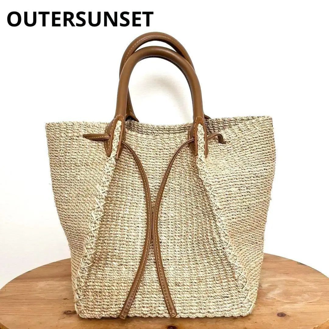 OUTERSUNSET lifeかごバッグ 新品 アウターサンセットライフ OUTERSUNSET lifeかごバッグ