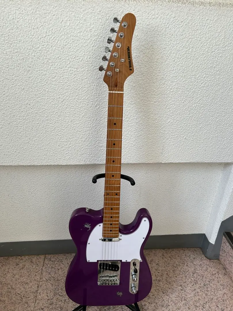 【清掃済】playtech プレイテック　テレキャスター　エレキギター　旧個体 本日限定値下げ 廃盤品プレイテック Playtech 金色 ギター