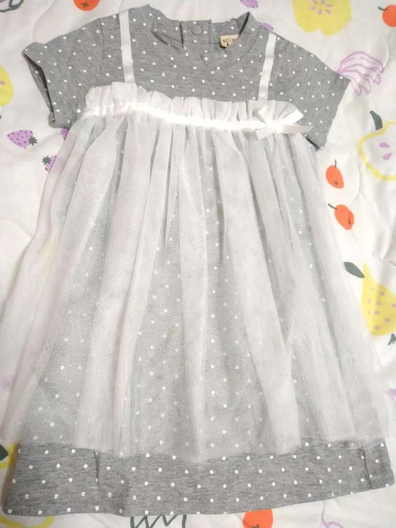 Thumbnail of Polka dot gray dress 100