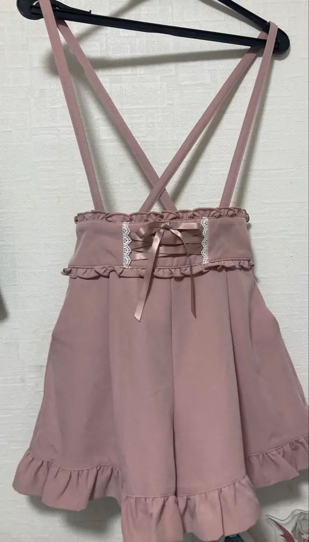 Thumbnail of MARS Mars Pink Shorts with Suspenders