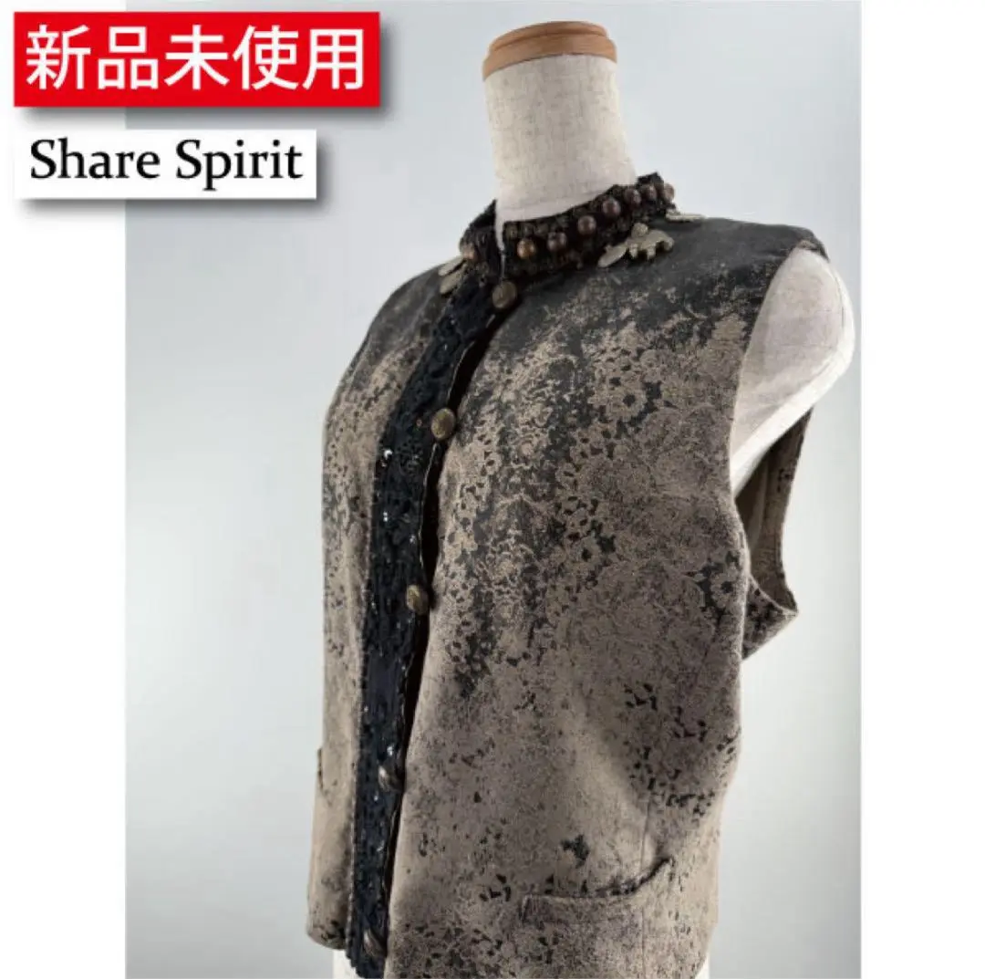 【新品タグ付】 シェアースピリット sharesprit シルクジレ ベスト 2025年最新】シェアースピリット ベスト・ジレの人気アイテム
