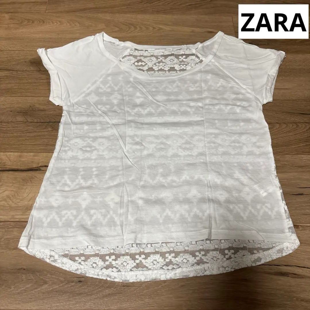 Thumbnail of ZARA T-shirt White Lace