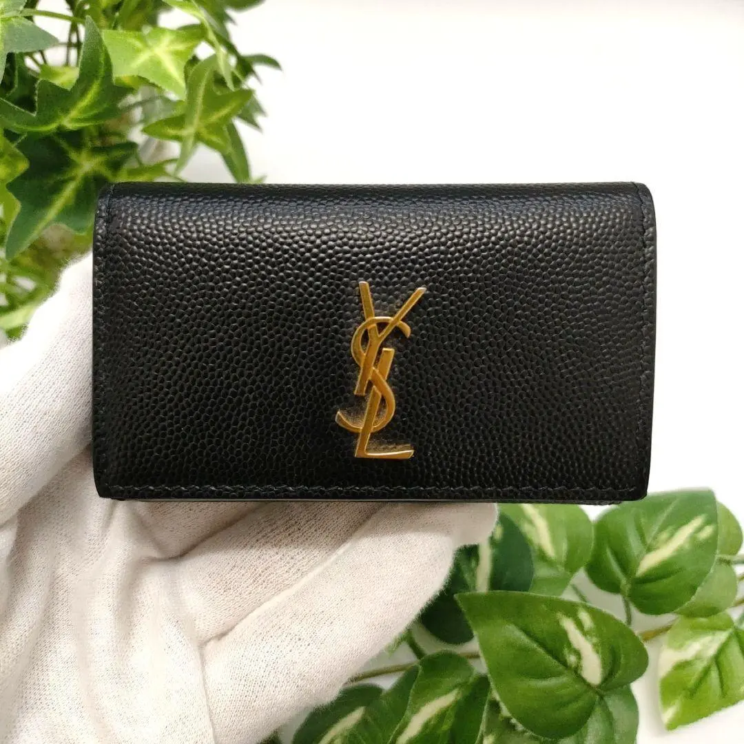 【新品未使用】SAINT LAURENT 黒 レザー キーケース  付属品あり 即日発送】SAINT LAURENT 黒 レザー キーケース - メルカリ