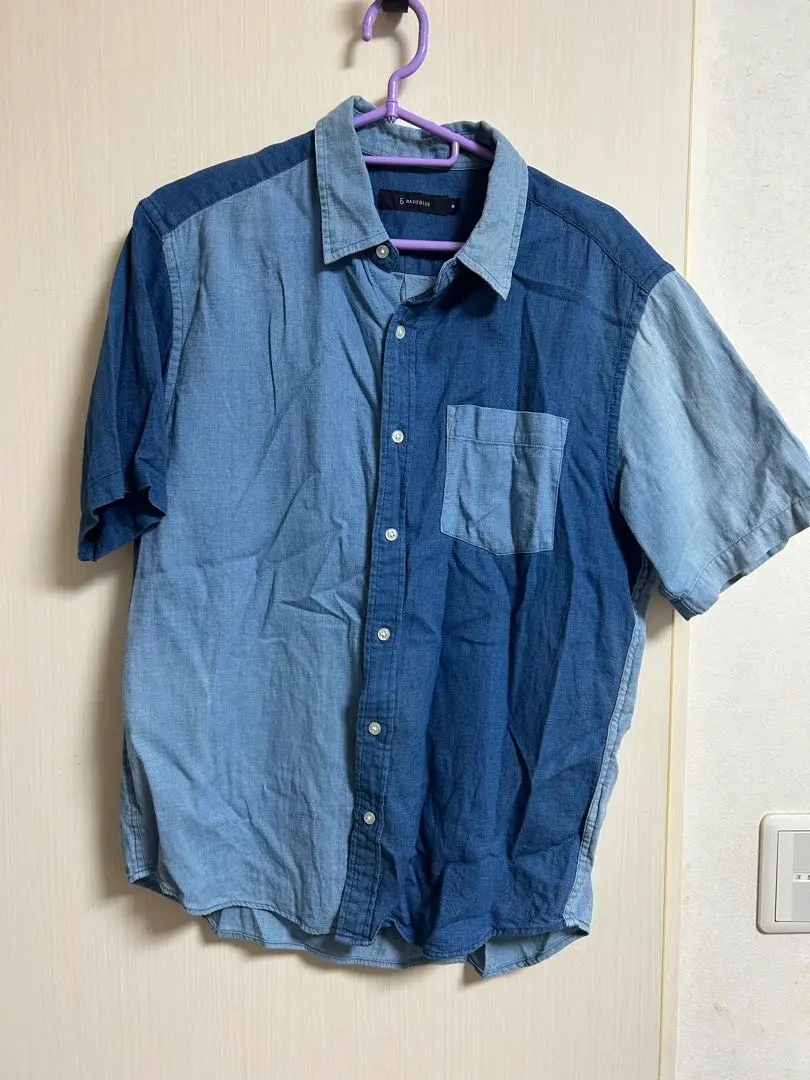 Thumbnail of 6rageblue shirt short sleeve blue light blue dress shirt casual