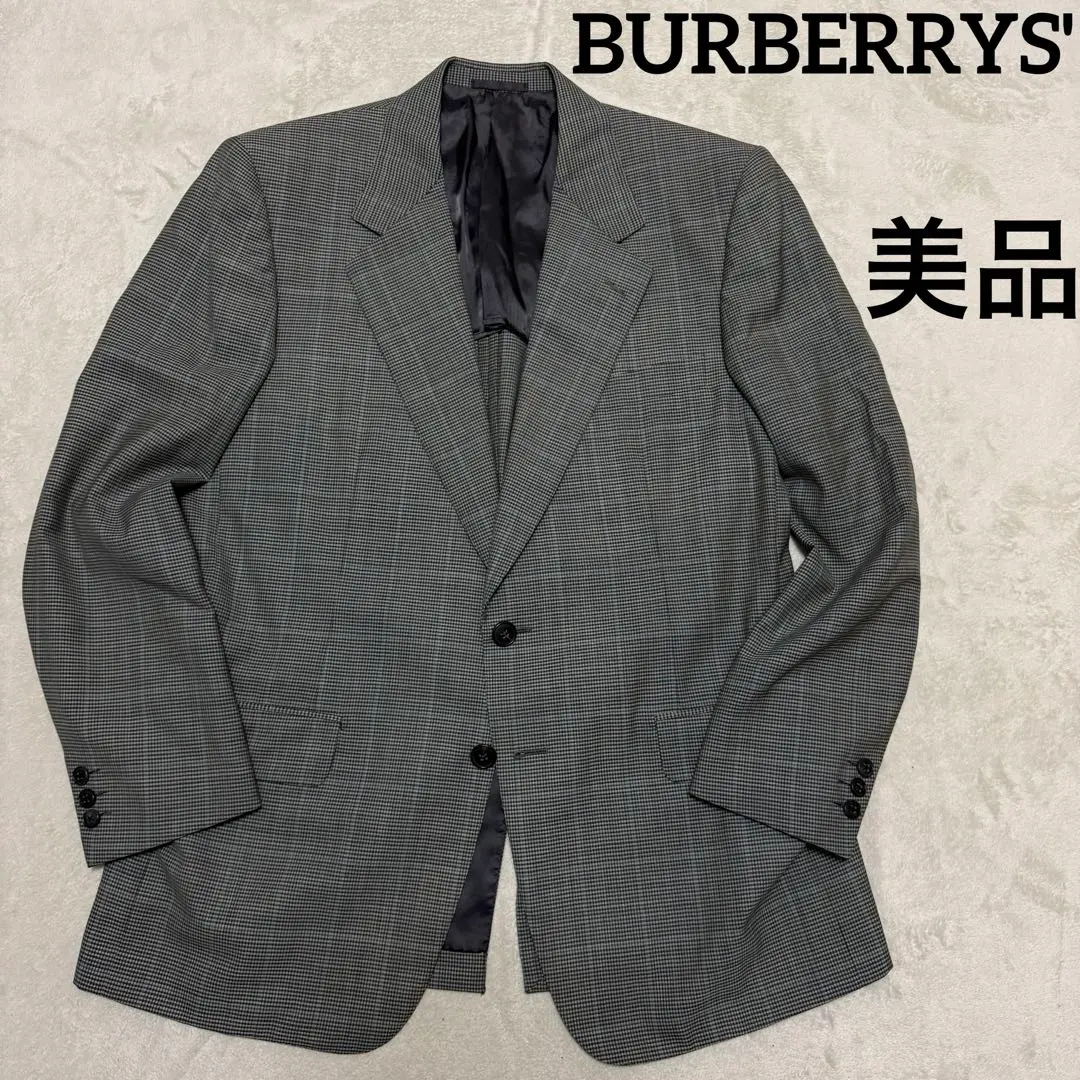 美品 巴寶莉 訂製西裝外套 灰色 格紋 50(XL) 的縮圖