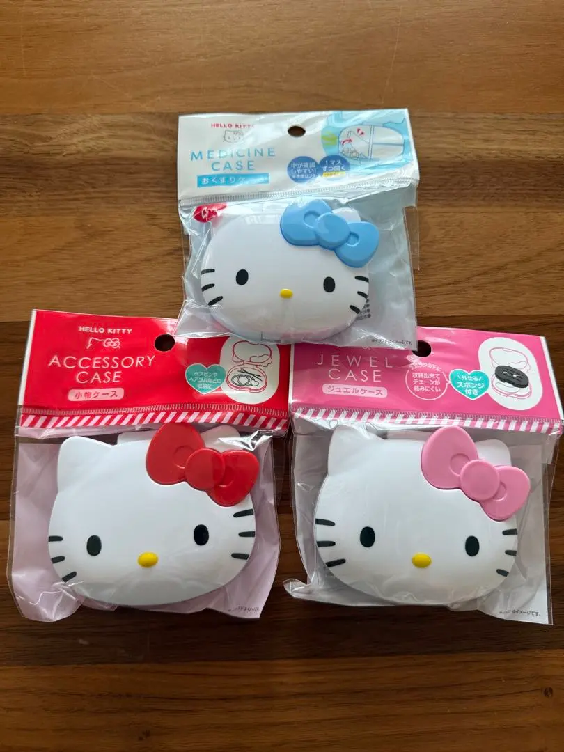 三麗鷗 Hello Kitty 小物收納盒 藥盒 珠寶盒 3件組 的縮圖