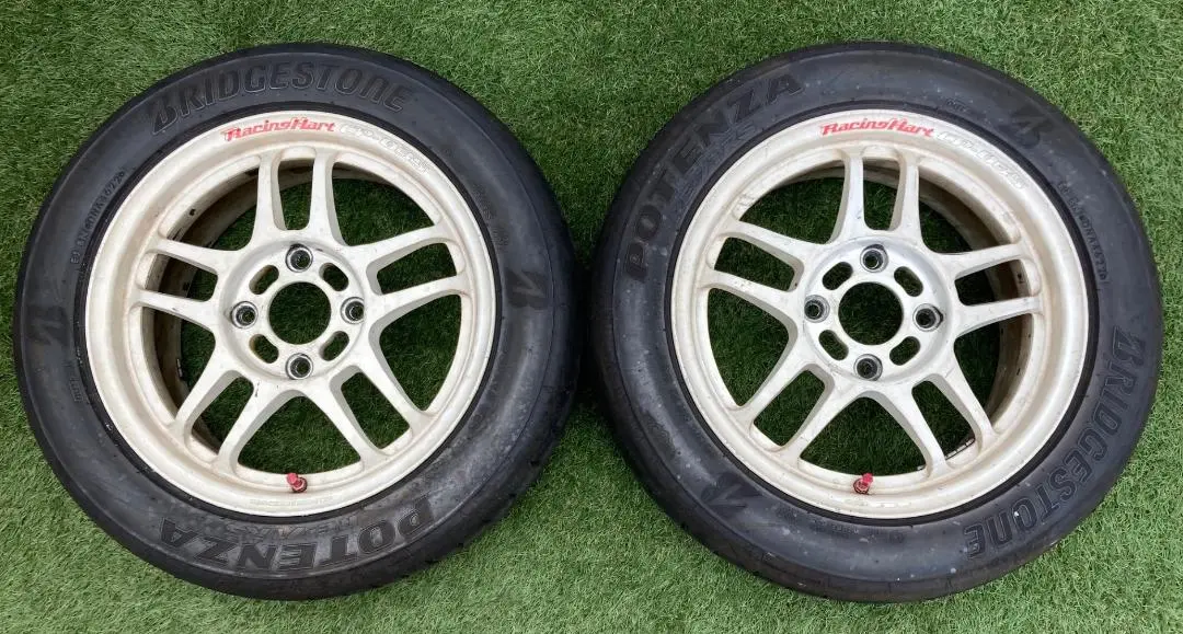稀少当時物レーシングハート。シビック、シルビア等15インチ4本セット。 稀少当時物レーシングハート。シビック、シルビア等15インチ4本