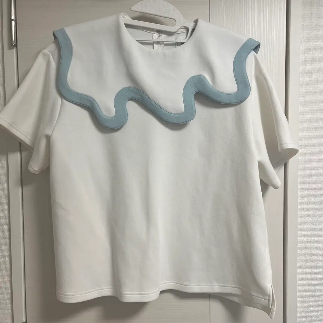 LINKABLE リンカブル ピエロトップス 半袖 グレー ピンク フリー