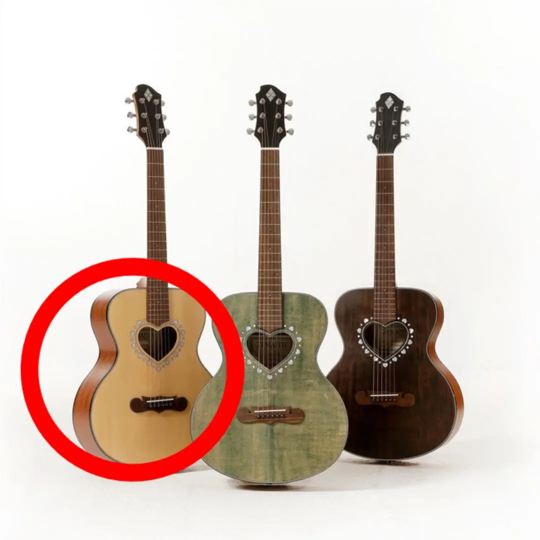 女性ギタリストほぼ未使用ハート型ホール　アコギ　ゼマイティス　CAD-100HW ZEMAITIS CAG-100HW 税込販売価格 ￥49,800- 中古 キュートな