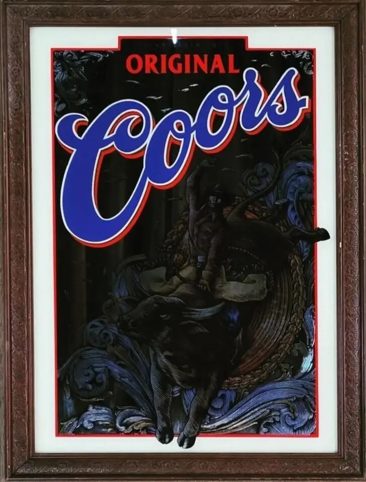 Coors パブミラー　アンティーク　クアーズ　アメリカ　ビンテージ　雑貨 パブミラー クアーズ Coors アンティークアメリカヴィンテージ鏡