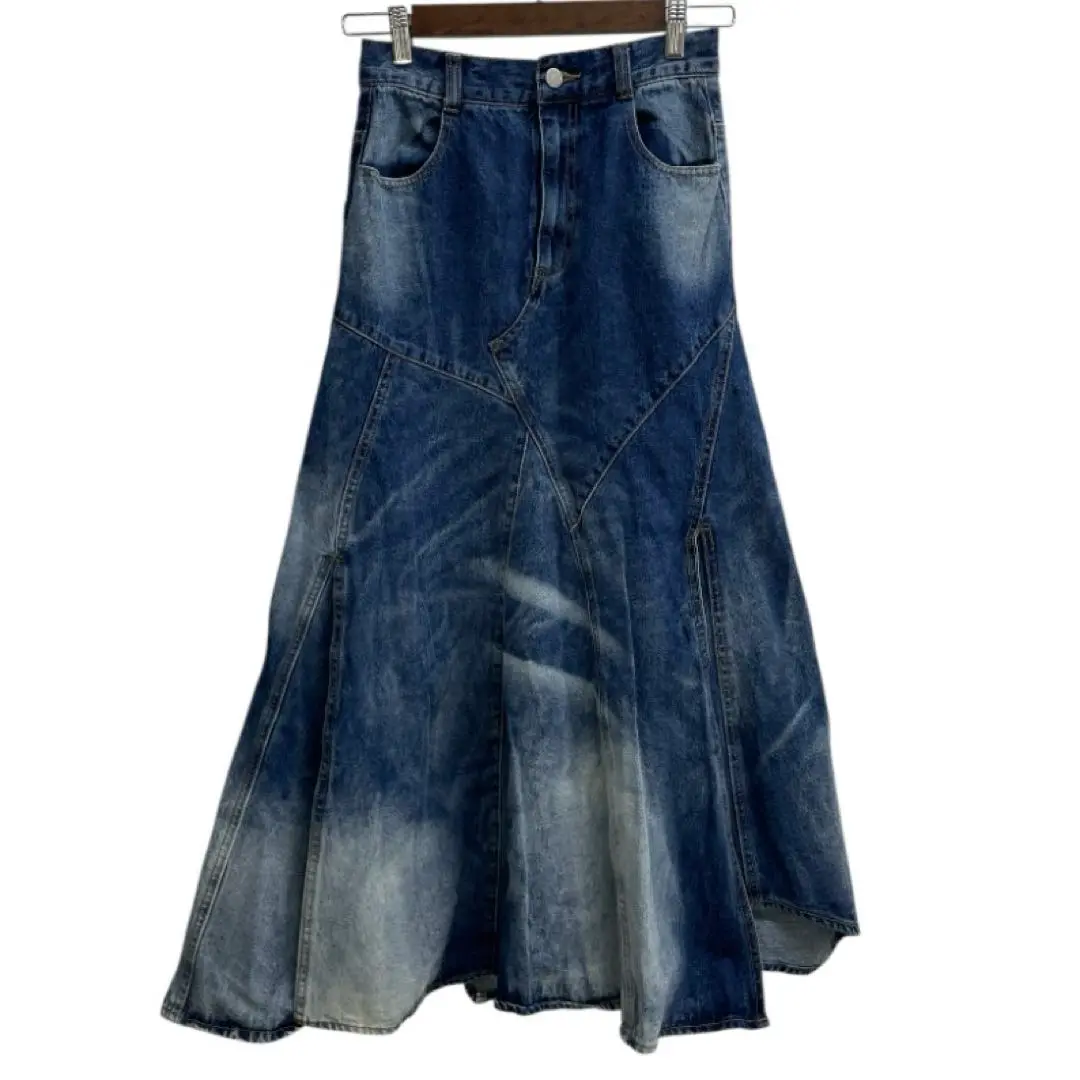 PAGEBOY シアーブリーチデニムスカート PAGEBOY（ページボーイ）の「シアーブリーチデニムスカート