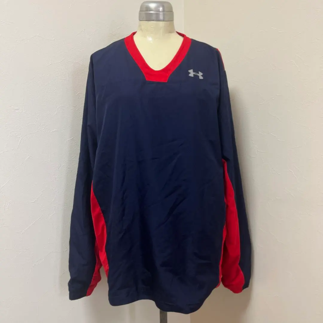 Thumbnail of Under Armour Navy/Red Long Sleeve Piste