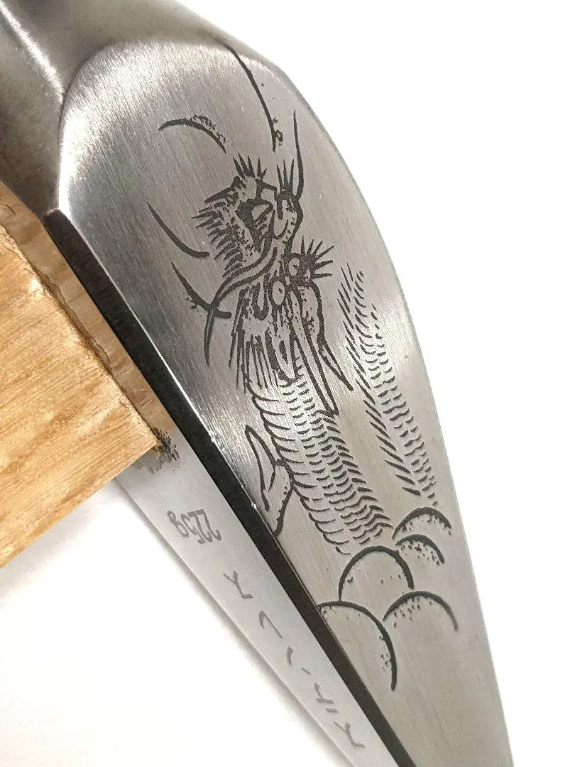 限定値引　未使用　菱貫　龍虎　四角玄翁　百匁　グミの木柄　大工道具　玄能　金槌 未使用菱貫龍虎四角玄翁百匁グミの木柄大工道具玄能金槌