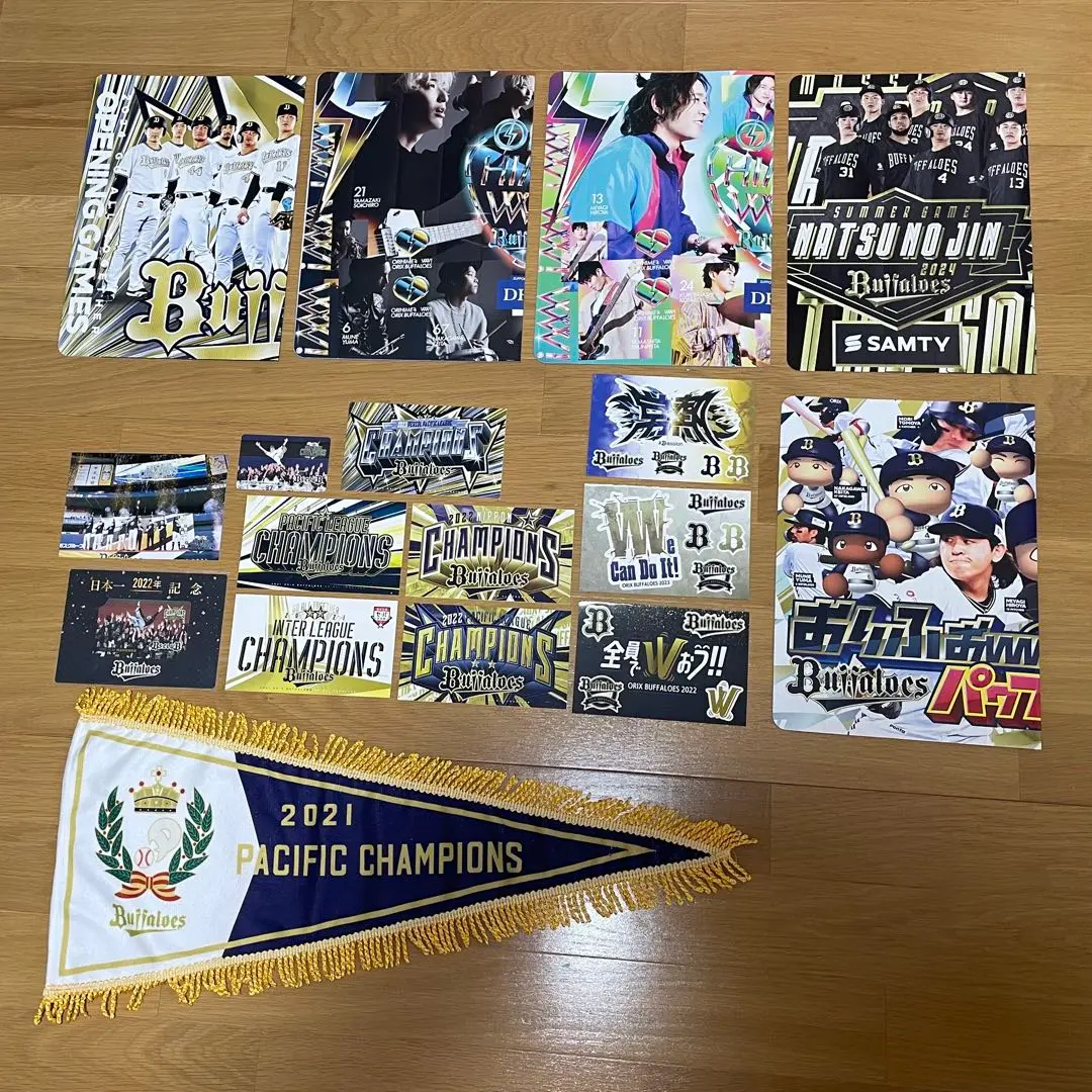 2001 Buffaloes  優勝  ポストカード　シール 2001 Buffaloes 優勝 ポストカード シール