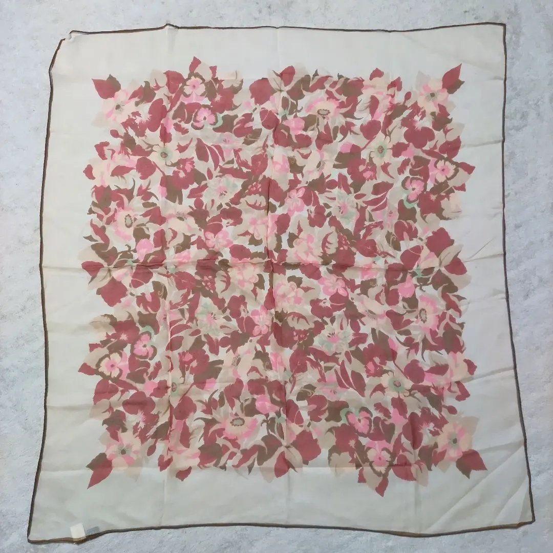 Thumbnail of Alan Flusser Floral Silk Scarf 90cm Onward Vintage