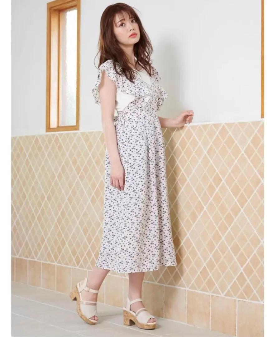 Thumbnail of MAJESTIC LEGON dress, floral pattern