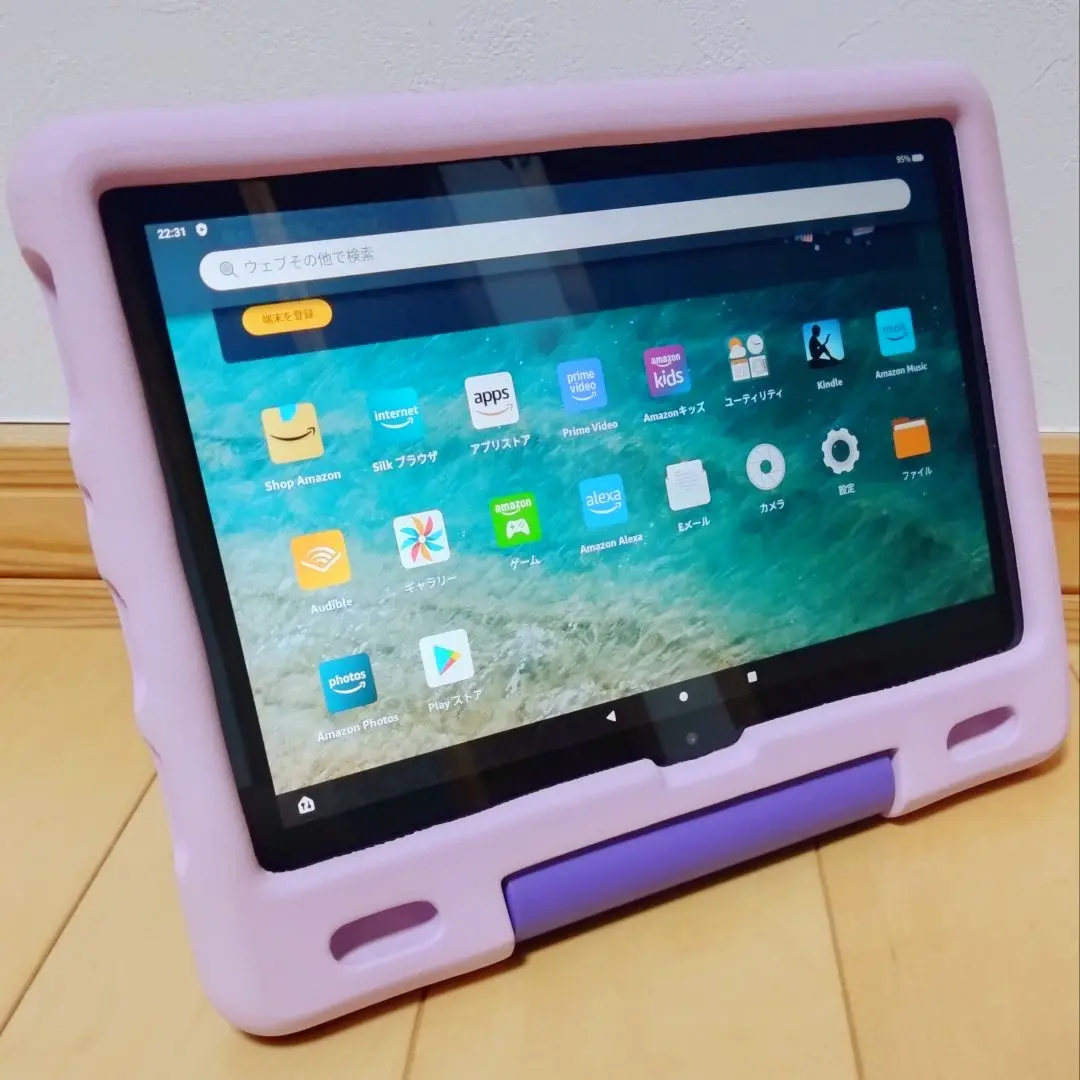 Amazon Fire HD 10 第9世代 32GB キッズモデル 中古 Amazon - Amazon fire HD 10 第9世代 キッズモデル ブルー 中古