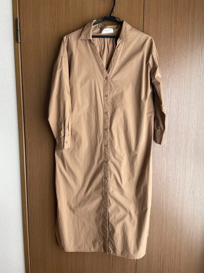 Thumbnail of OPAQUE.CLIP Beige Shirt Dress Long Sleeve