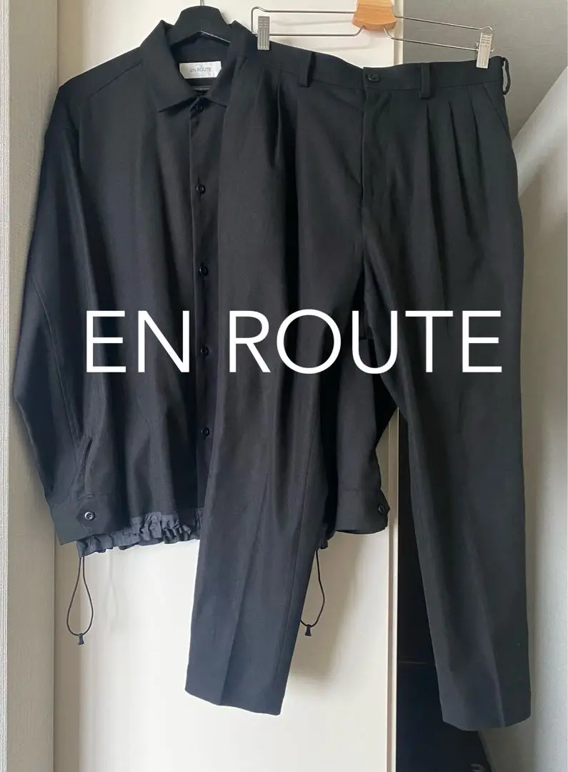 EN ROUTE ナイロンツイル2Bジャケット　セットアップ　上下 EN ROUTEのナイロンツイル2Bジャケット&パンツがおすすめ