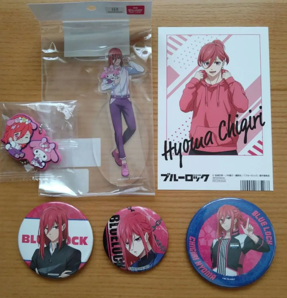 Thumbnail of Blue Lock, Hyoma Chigiri, acrylic stand, can badge, postcard
