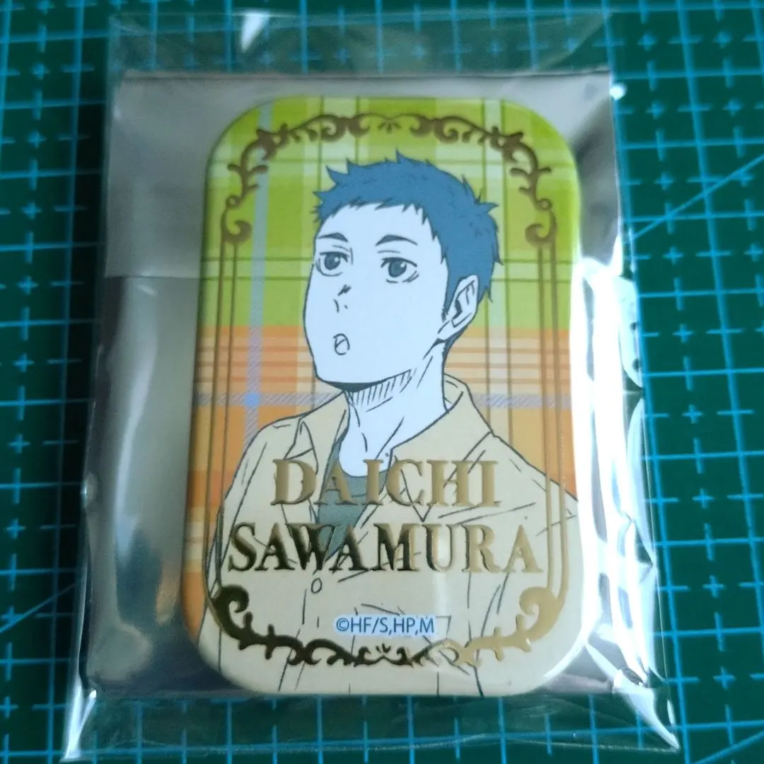 Thumbnail of Haikyu!! Square Tin Badge Offshot Seven Net Daichi Sawamura Karasuno