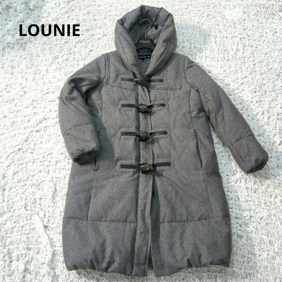 【美品】LOUNIE ルーニィ　ダッフルダウン　黒　38 2025年最新】LOUNIE ダッフルコートの人気アイテム - メルカリ