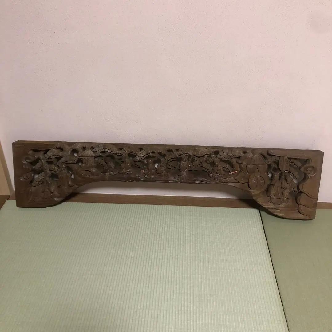 【井波彫　特殊彫り 欄間】千羽鶴 木彫り 彫刻 井波彫 特殊彫り 欄間】千羽鶴 木彫り 彫刻 - メルカリ