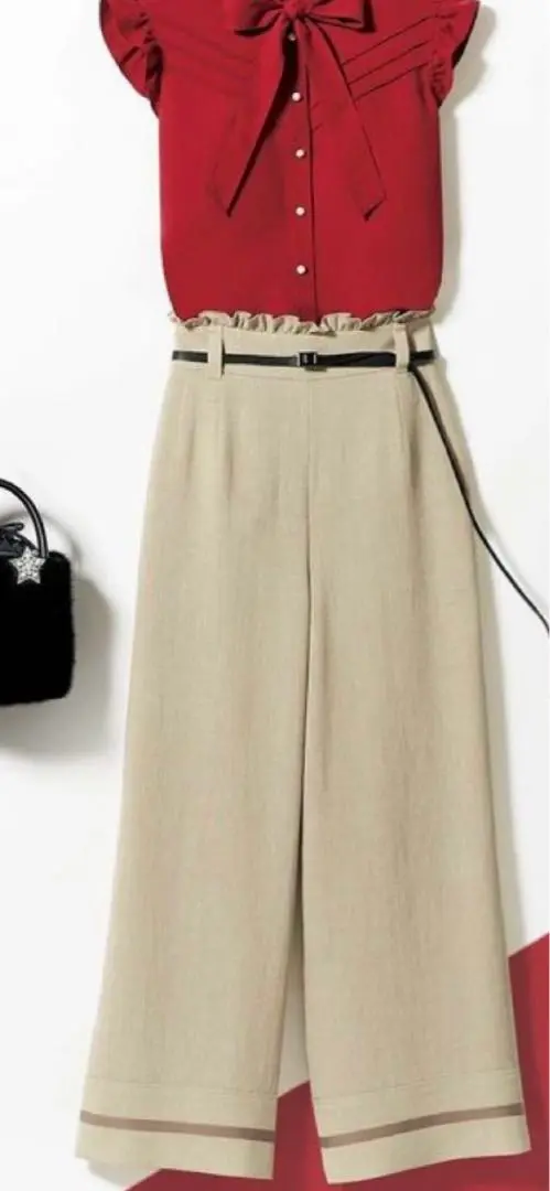 2023年　Rene カメリアパールストレッチパンツ　34 René