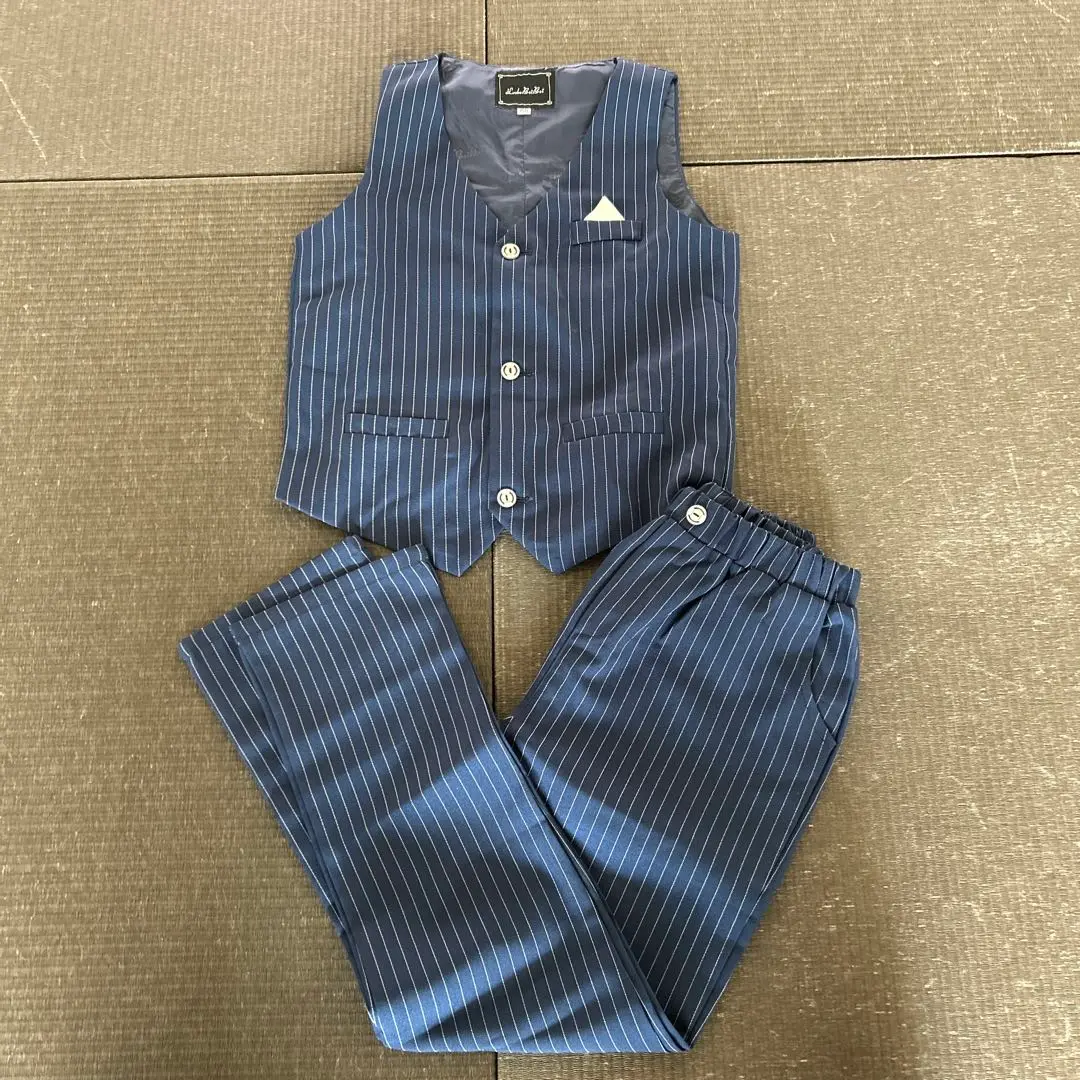 未使用♪匿名配送★Luobobeibei フォーマル スーツ セット 150cm 美品《LUOBOBEIBEI》スーツ チェック柄 セットアッ160cm