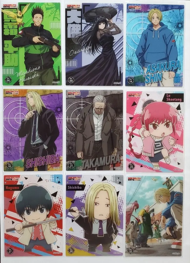 Thumbnail of Sakamoto Days Clear Card Collection - Set of 9 Cards
