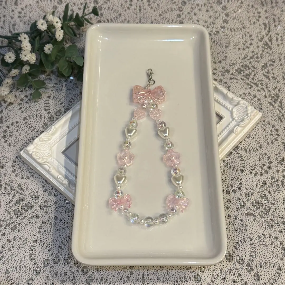 Thumbnail of 95 Handmade Aurora Bead Strap - Pink