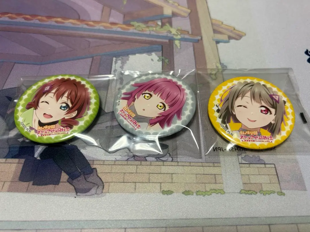 Thumbnail of Love Live! Nijigasaki Emma Verde Nakasu Kasumi Tennoji Rina Can Badge C106