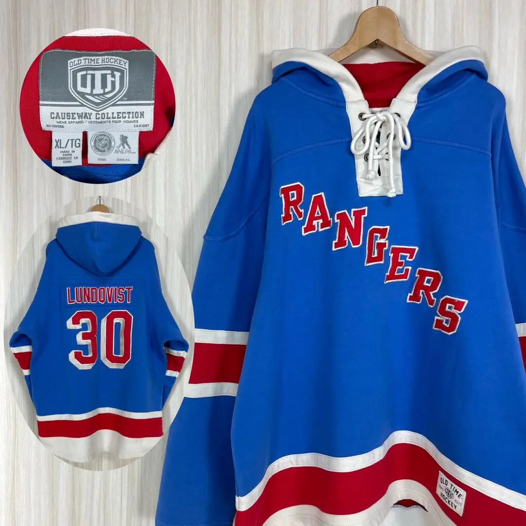 オールドタイムホッケー バンクーバーカナックス NHL 刺繍 パーカー 海外古着 オールドタイムホッケー バンクーバーカナックス NHL 刺繍
