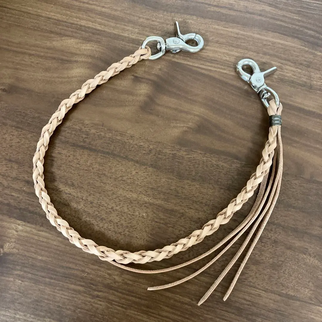 Thumbnail of ☆Handmade 273☆ Cowhide Vegetable-Tanned Leather Wallet Rope for Trucker Wallet